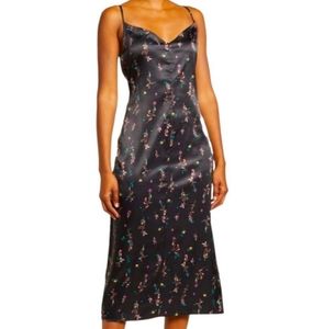 AFRM Katica Satin Midi Dress